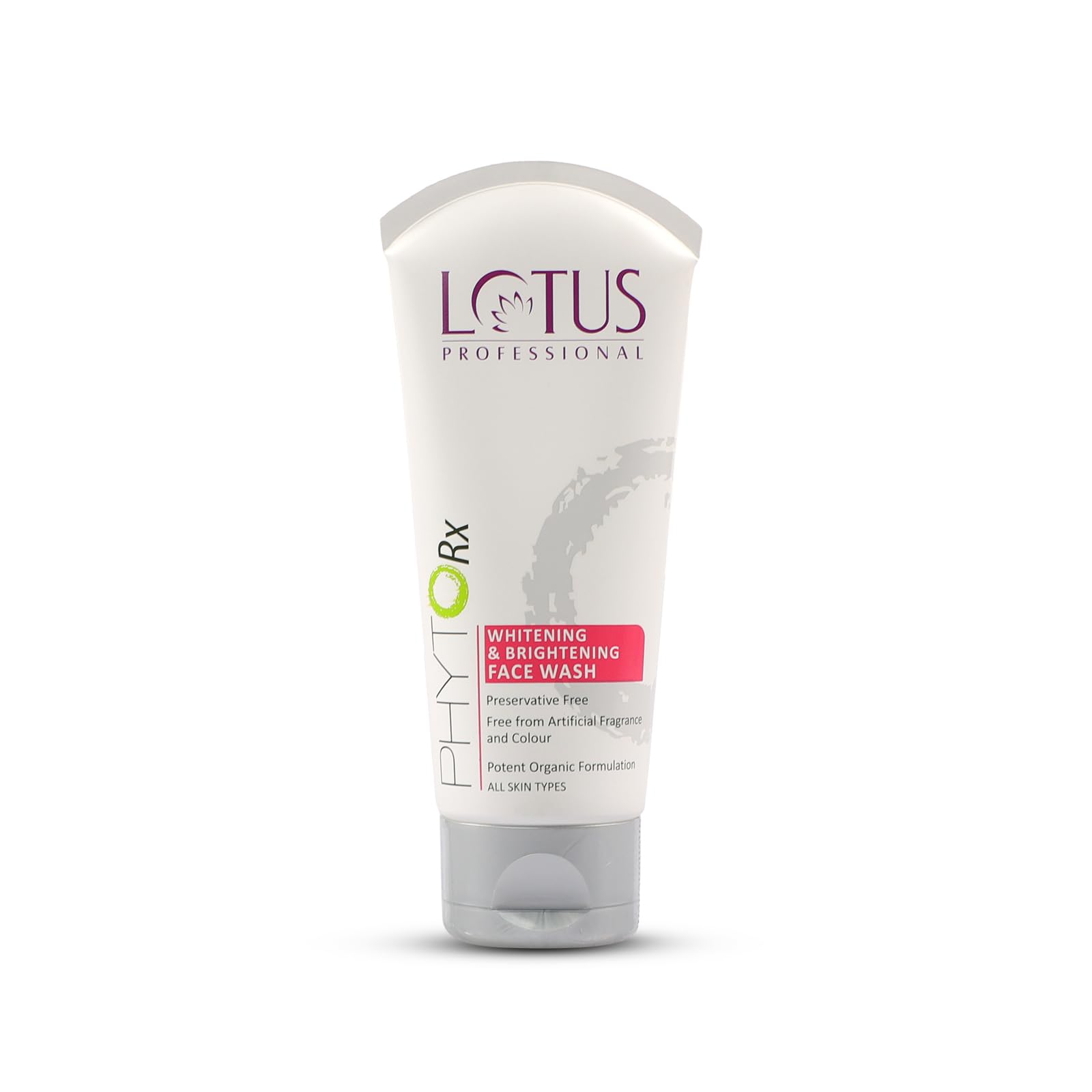 Lotus Professional preservative-free brightening face wash tube for normal to dry skin