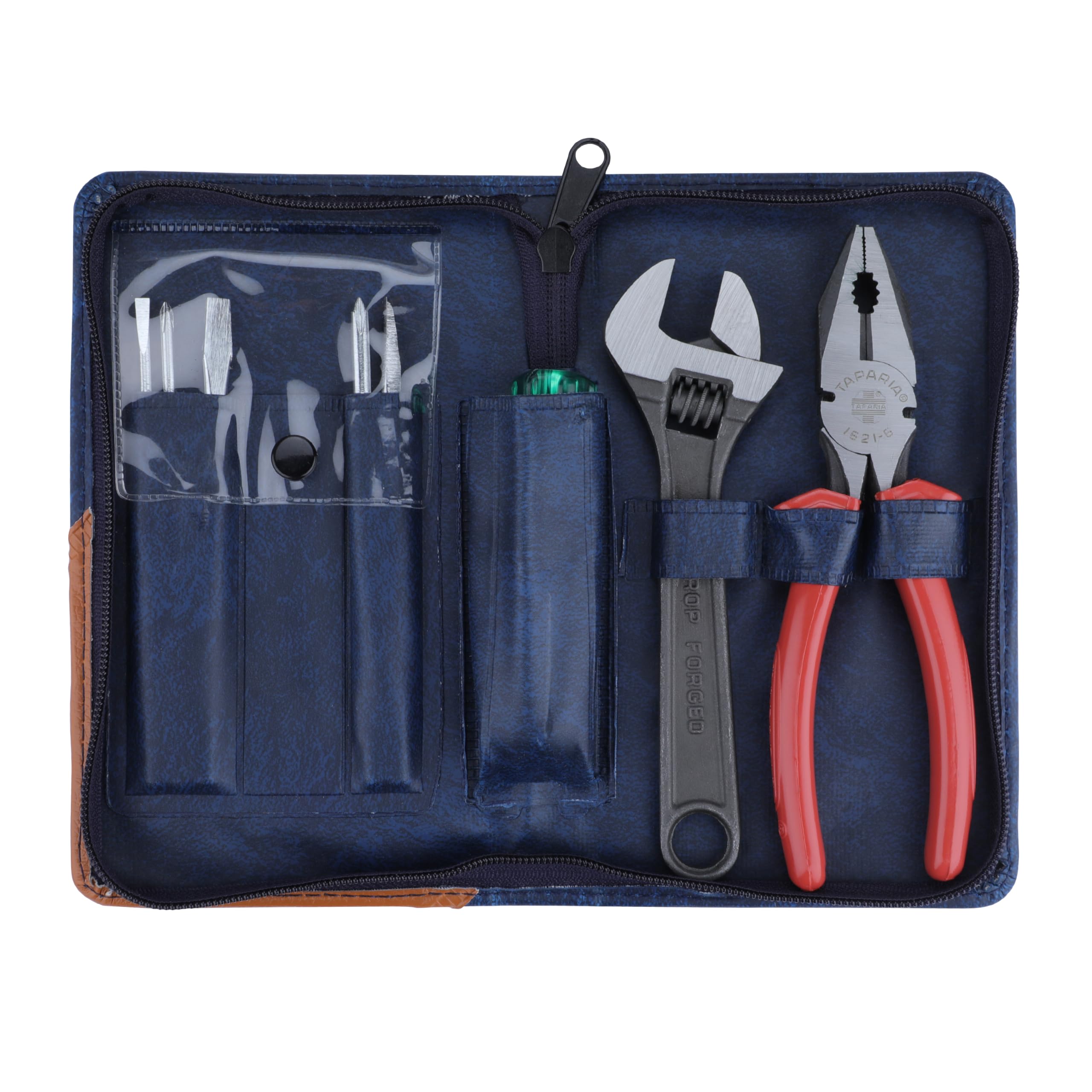 Taparia 1001 multicolour universal hand tool set in compact pack