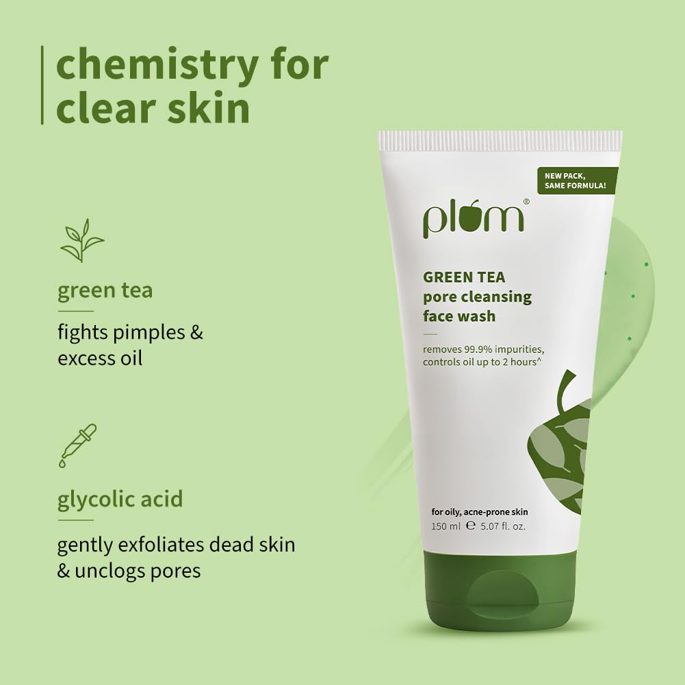Plum Green Tea Pore Cleansing Face Wash for Oily, Acne Prone, Dry & Combination Skin – view 5