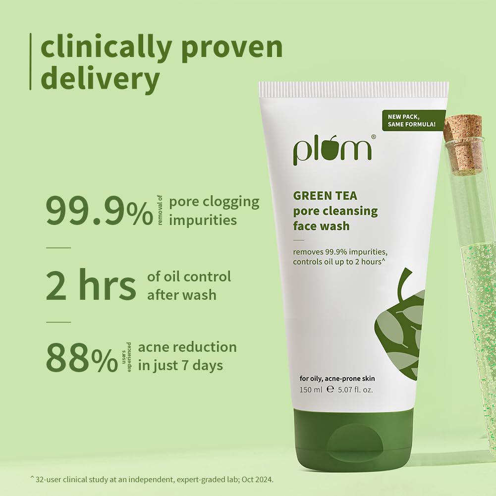 Plum Green Tea Pore Cleansing Face Wash for Oily, Acne Prone, Dry & Combination Skin – view 6