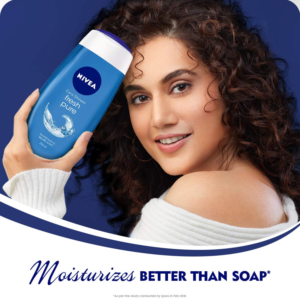 NIVEA Body Wash, Fresh Pure Shower Gel, Refreshing Aquatic Scent, 500 ml – view 2