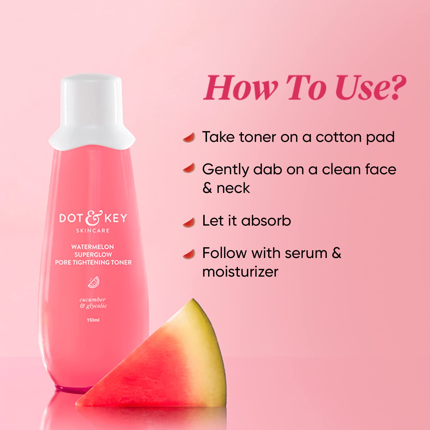 DOT & KEY Watermelon Superglow Pore Tightening Toner – view 5