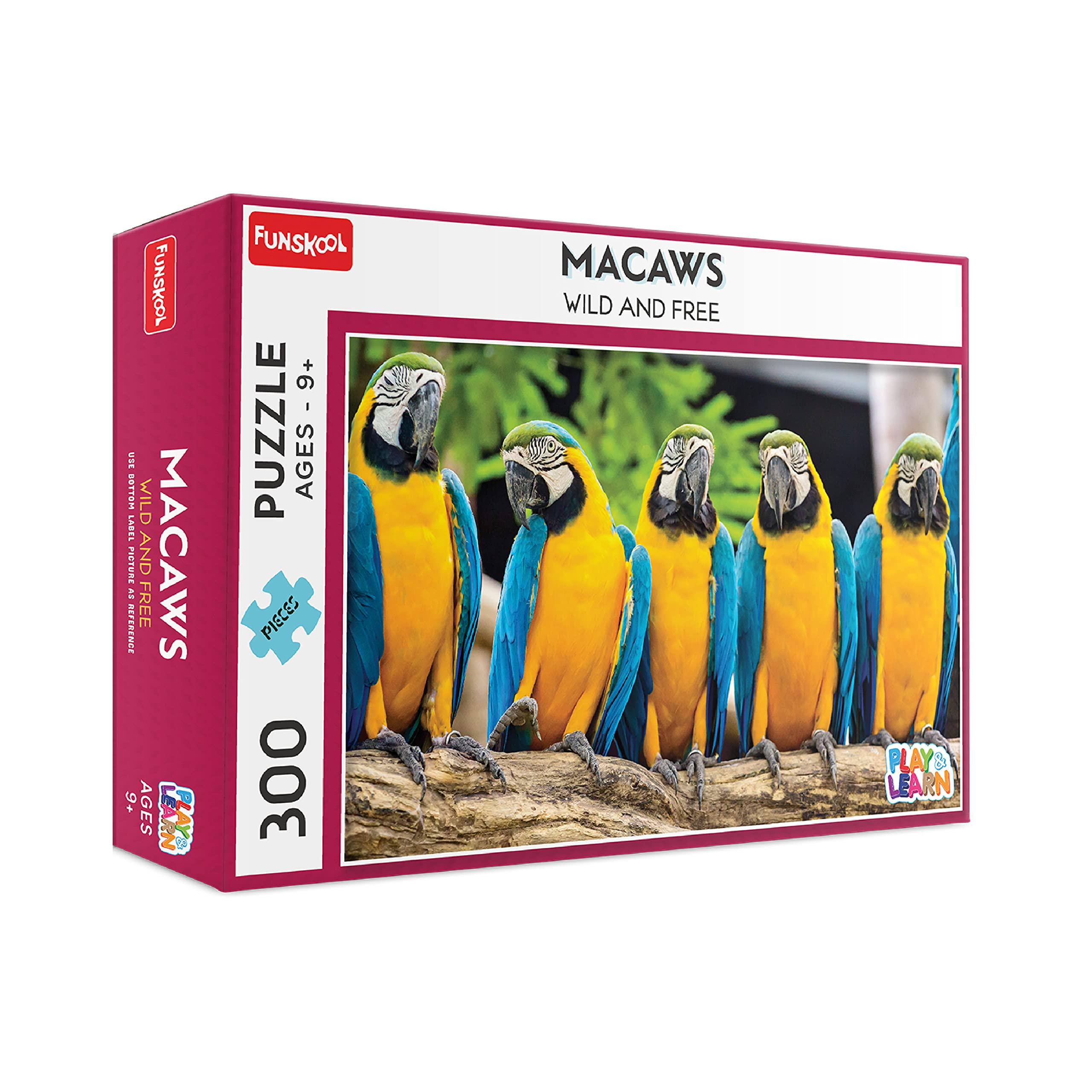 Funskool Macaws educational 300-piece puzzle with bird artwork