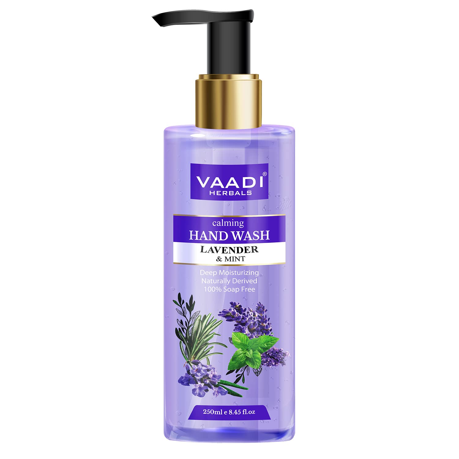 Vaadi Herbals Calming Lavender and Mint Hand Wash - 250 ml – view 2