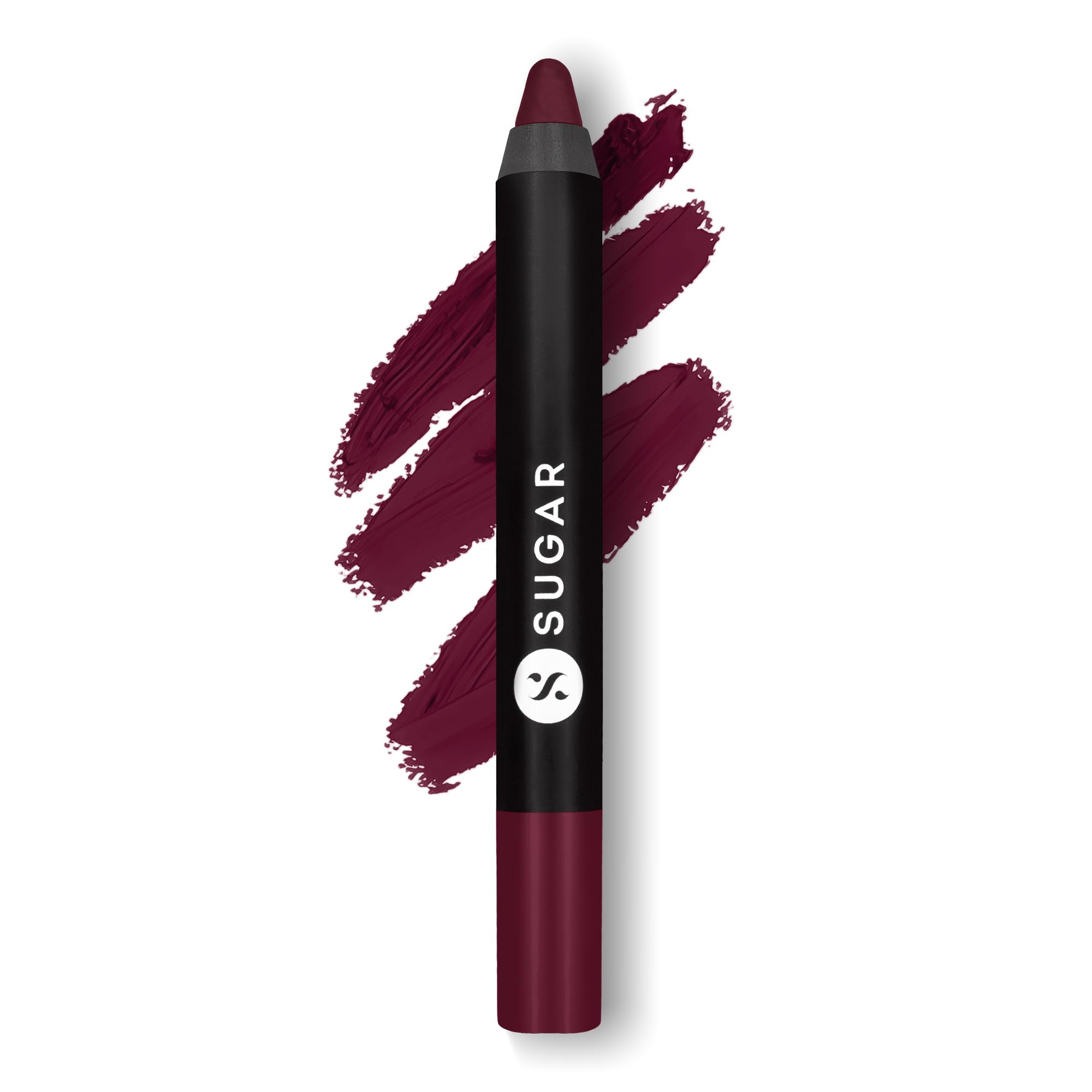 Deep berry matte lip crayon with sharpener from SUGAR Cosmetics