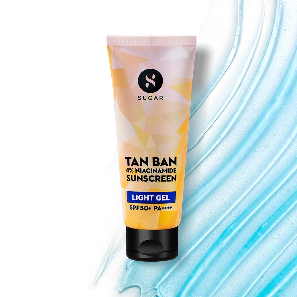 SUGAR Cosmetics Tan Ban gel sunscreen 50 ml tube