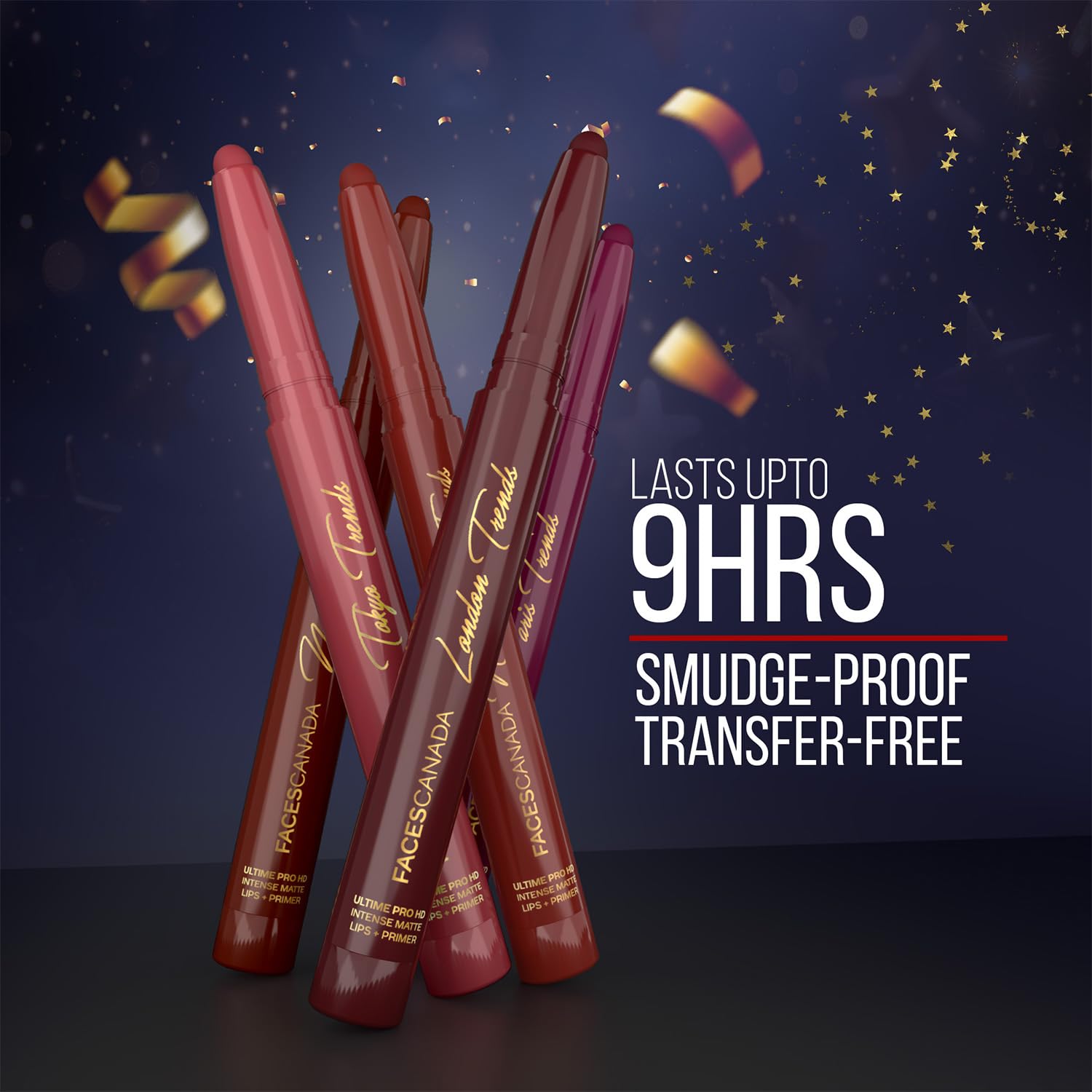 FACESCANADA Ultime Pro HD Intense Matte Lips + Primer - Tokyo Flex Alert N09, 1.4g, Limited Edition – view 5