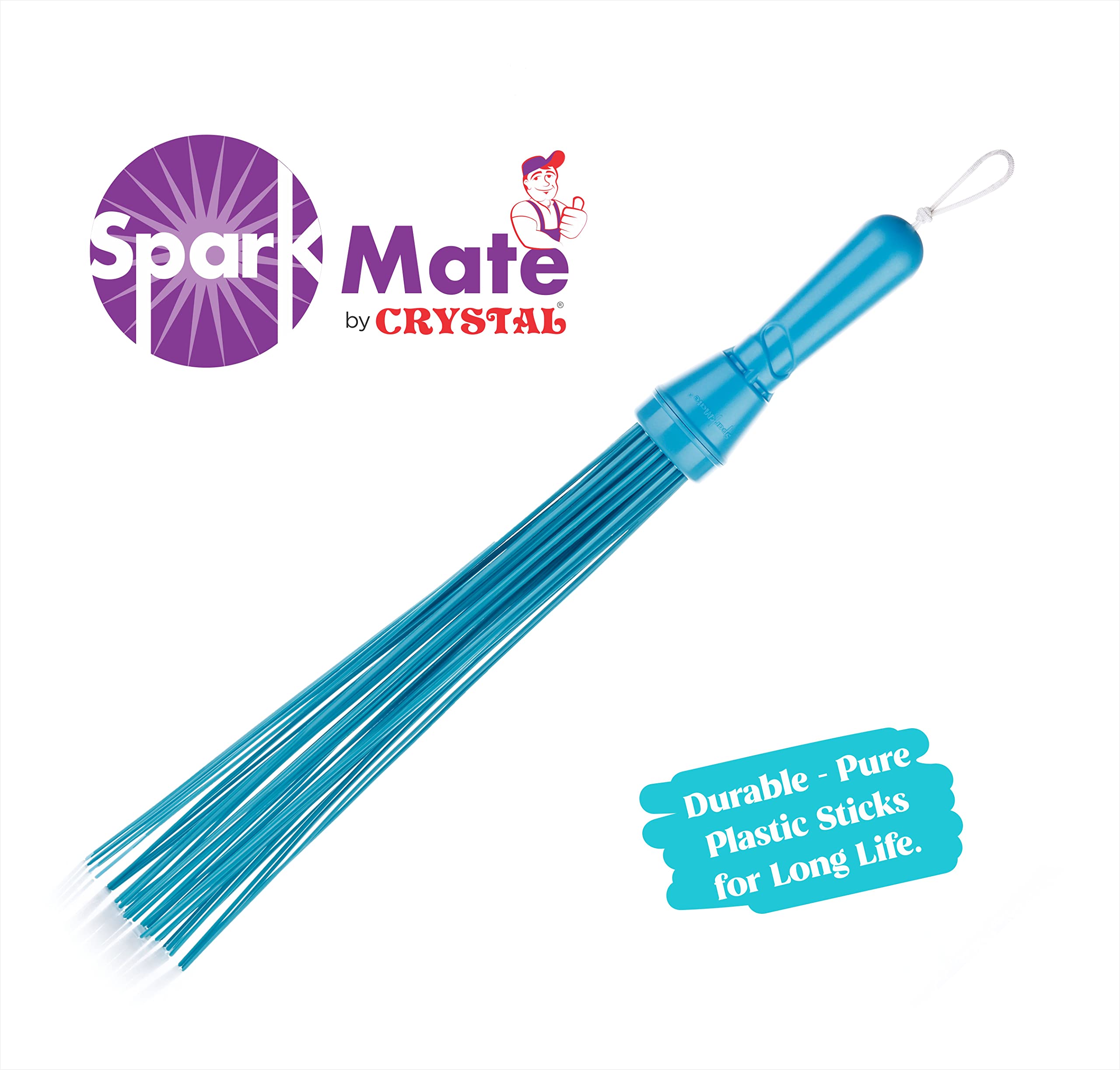 Sparkmate By Crystal Kharata/Plastic Stick Broom/Jhadu for Home and Bathroom Cleaning, Assorted, Hard Floor – view 7