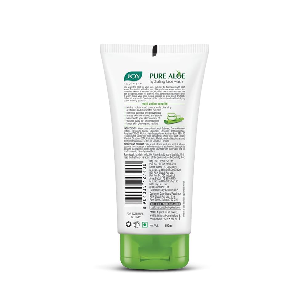 Joy Hydrating Aloe Vera Face Wash for Summers – view 3