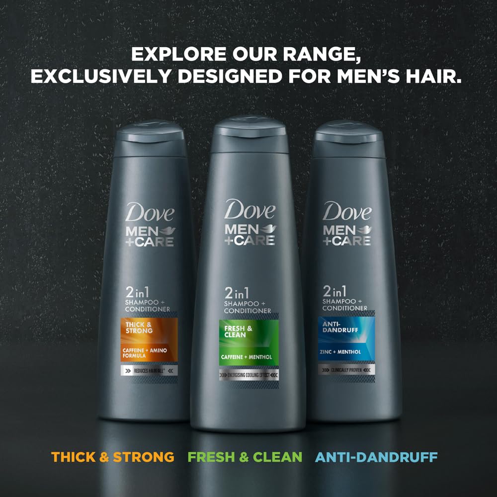 Dove Men+Care Fresh & Clean 2in1 Shampoo+Conditioner, 180 ml – view 6