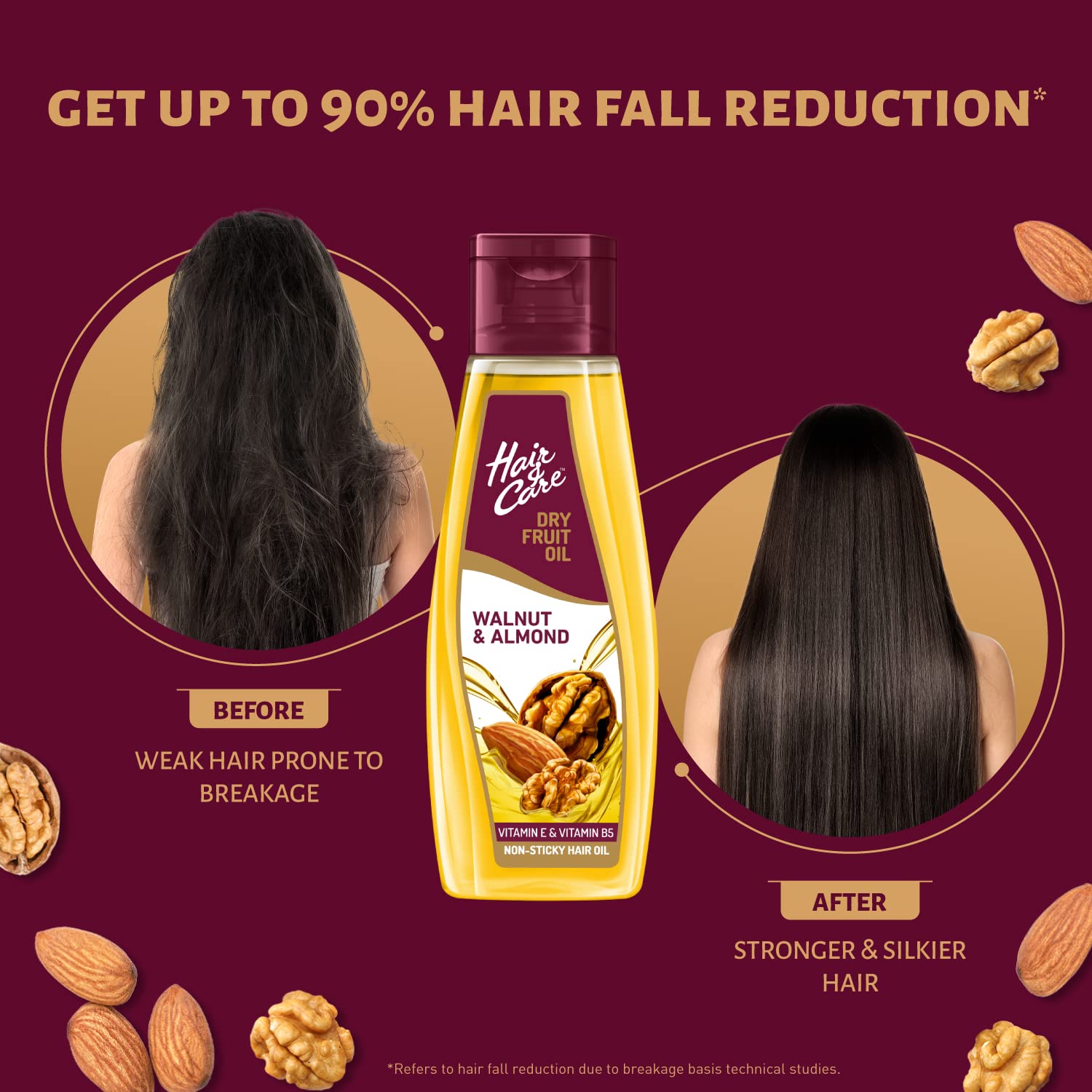 Hair & Care Dry Fruit Oil with Walnuts, Almonds & Vitamin E – view 4