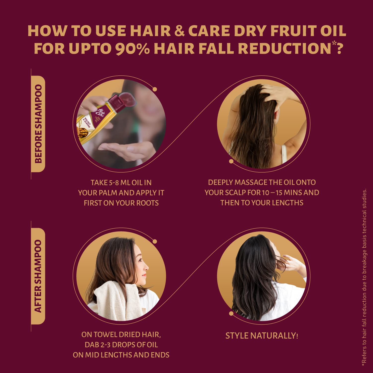 Hair & Care Dry Fruit Oil with Walnuts, Almonds & Vitamin E – view 5