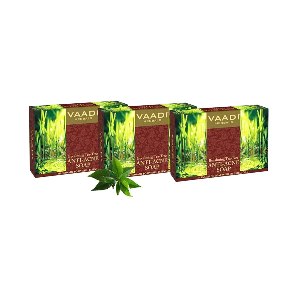 Vaadi Herbals becalming tea tree soap anti acne bars