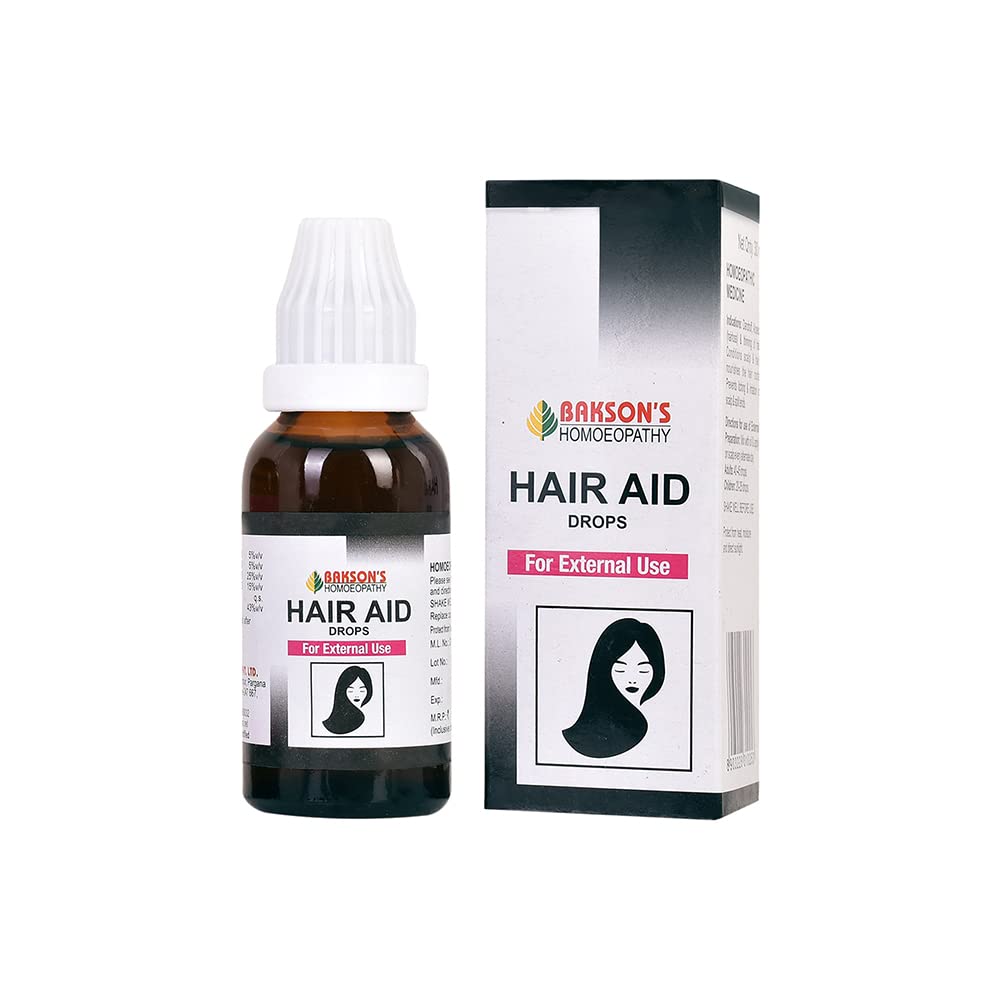 Two-pack Bakson Hair Aid external hair drops 30 ml bottles