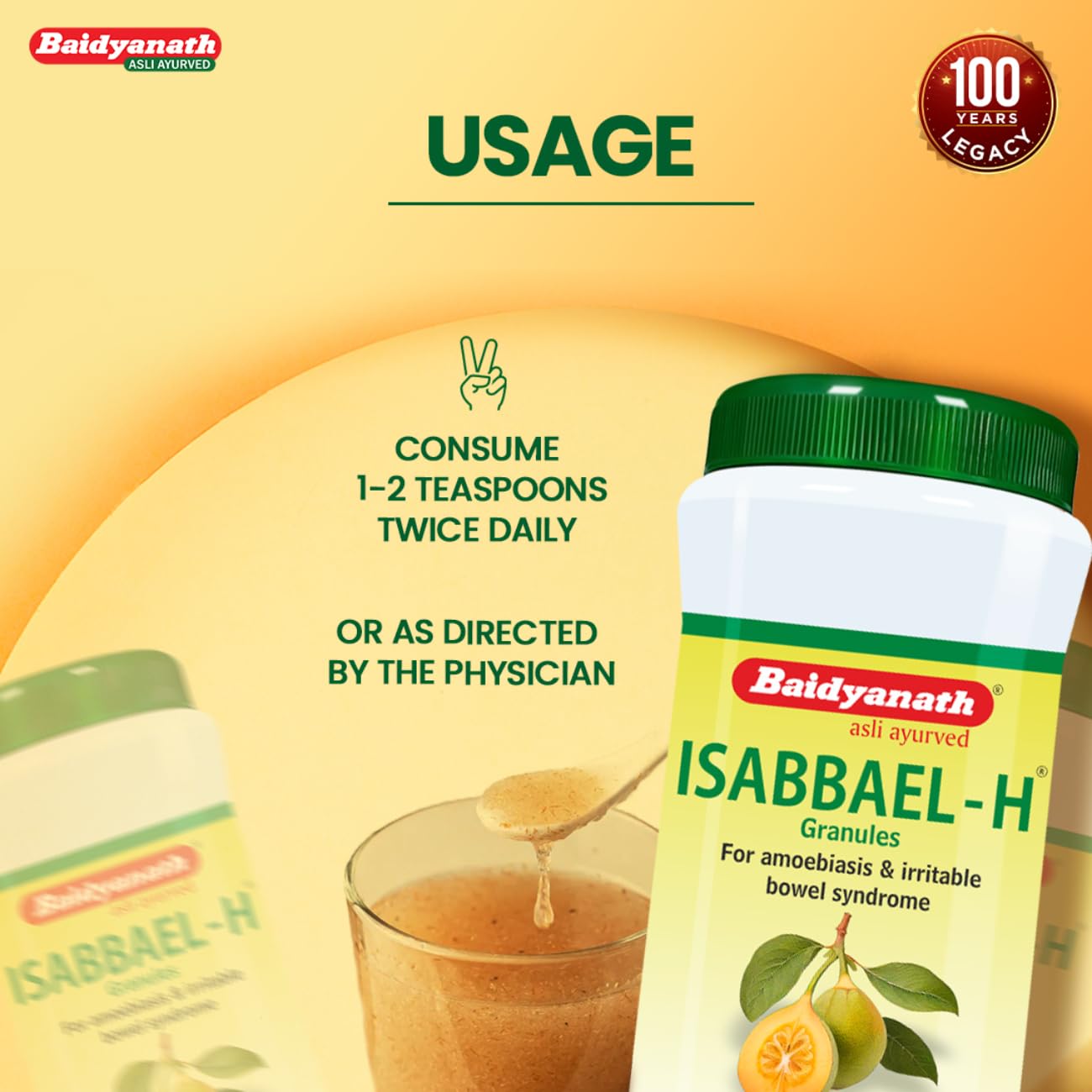 Baidyanath Isabbael H - 100 g (Granules), Colourless – view 6