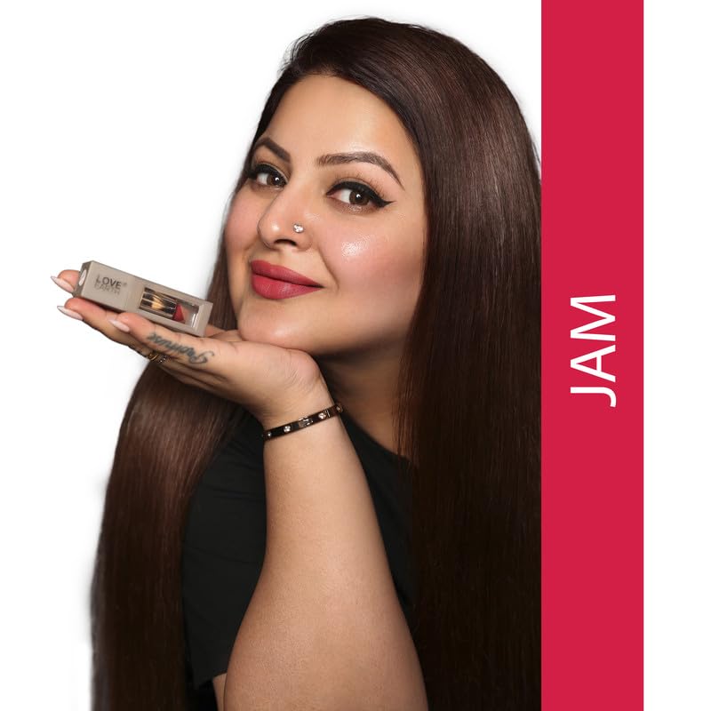Love Earth Satin Matte Lipstick - Jam – view 3
