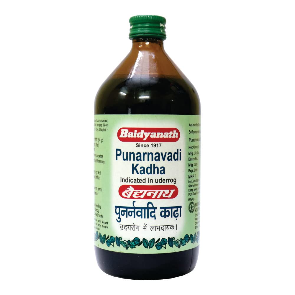 Baidyanath Asli Ayurved Punarnavadi Kadha liquid bottle 450 ml