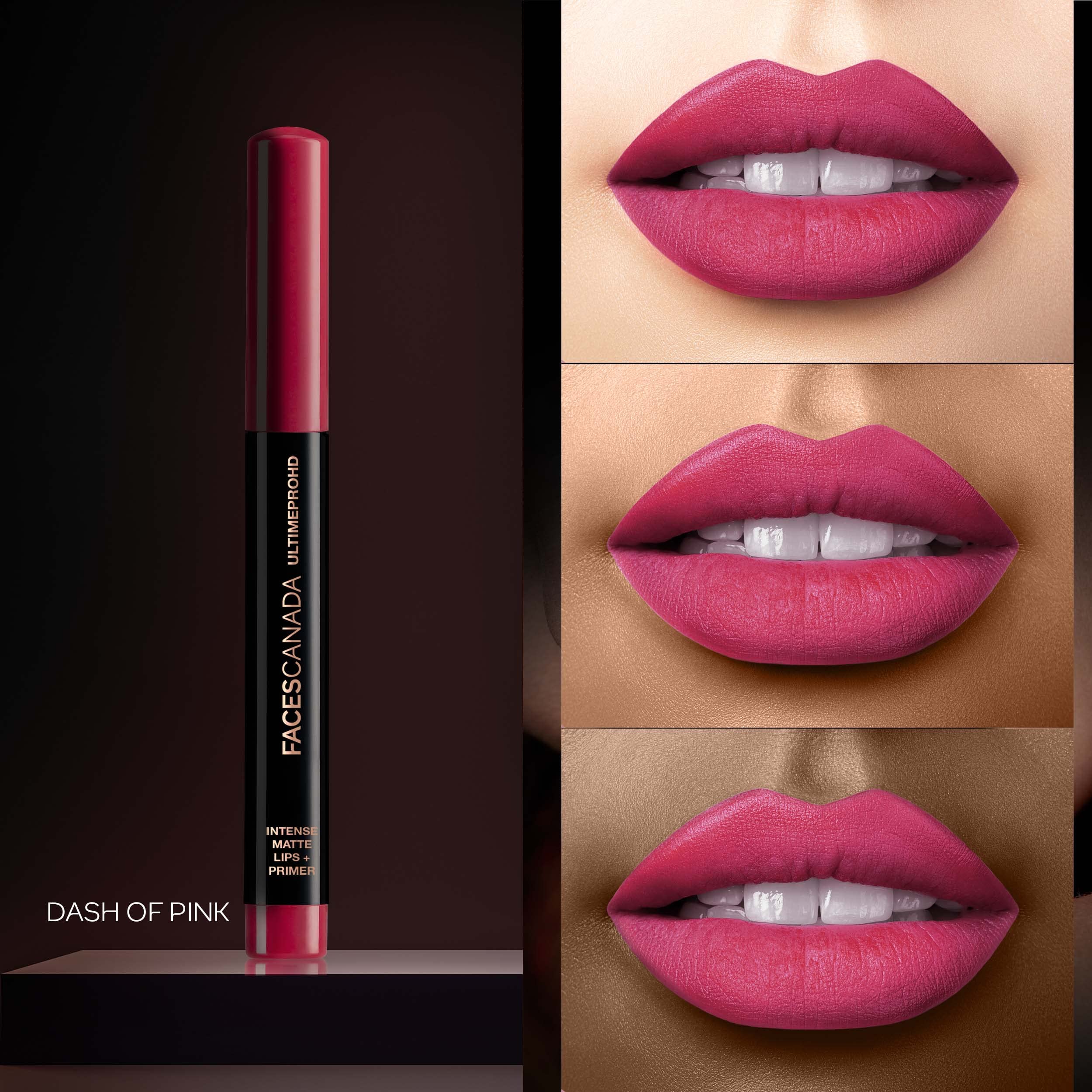 FACESCANADA Ultime Pro Hd Intense Matte Lipstick + Primer - Dash Of Pink (Pink), 1.4G – view 2