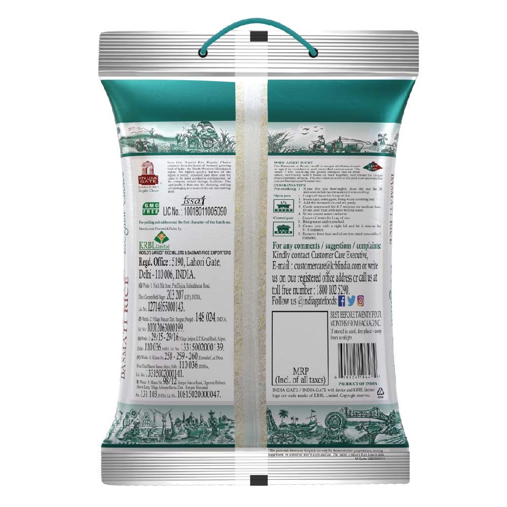 India Gate Basmati Rice Regular Choice, 5kg – view 2