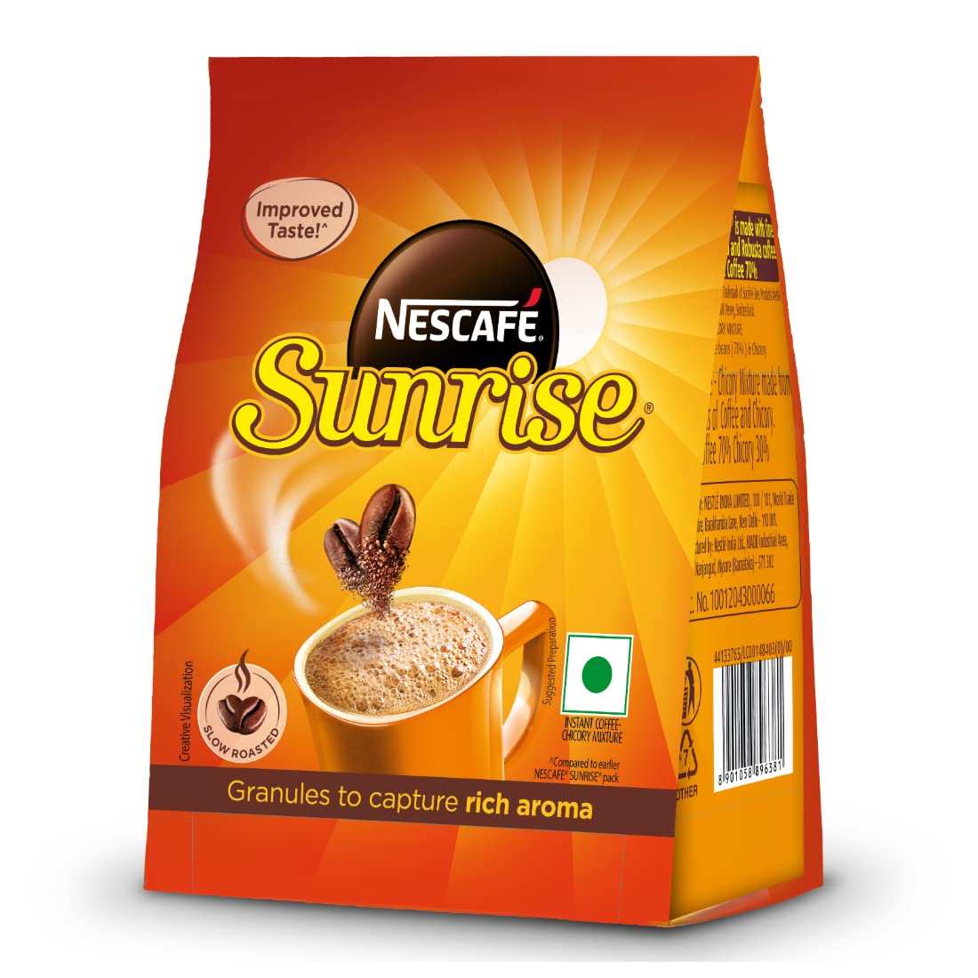 Nescafé Sunrise, Instant Coffee-Chicory Mix, 200g Pouch – view 2