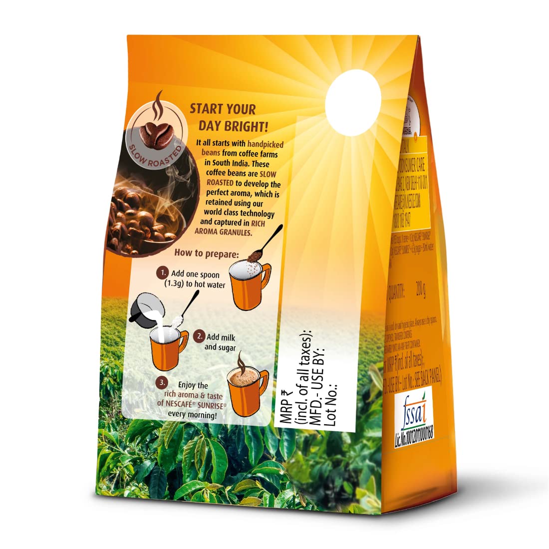 Nescafé Sunrise, Instant Coffee-Chicory Mix, 200g Pouch – view 3