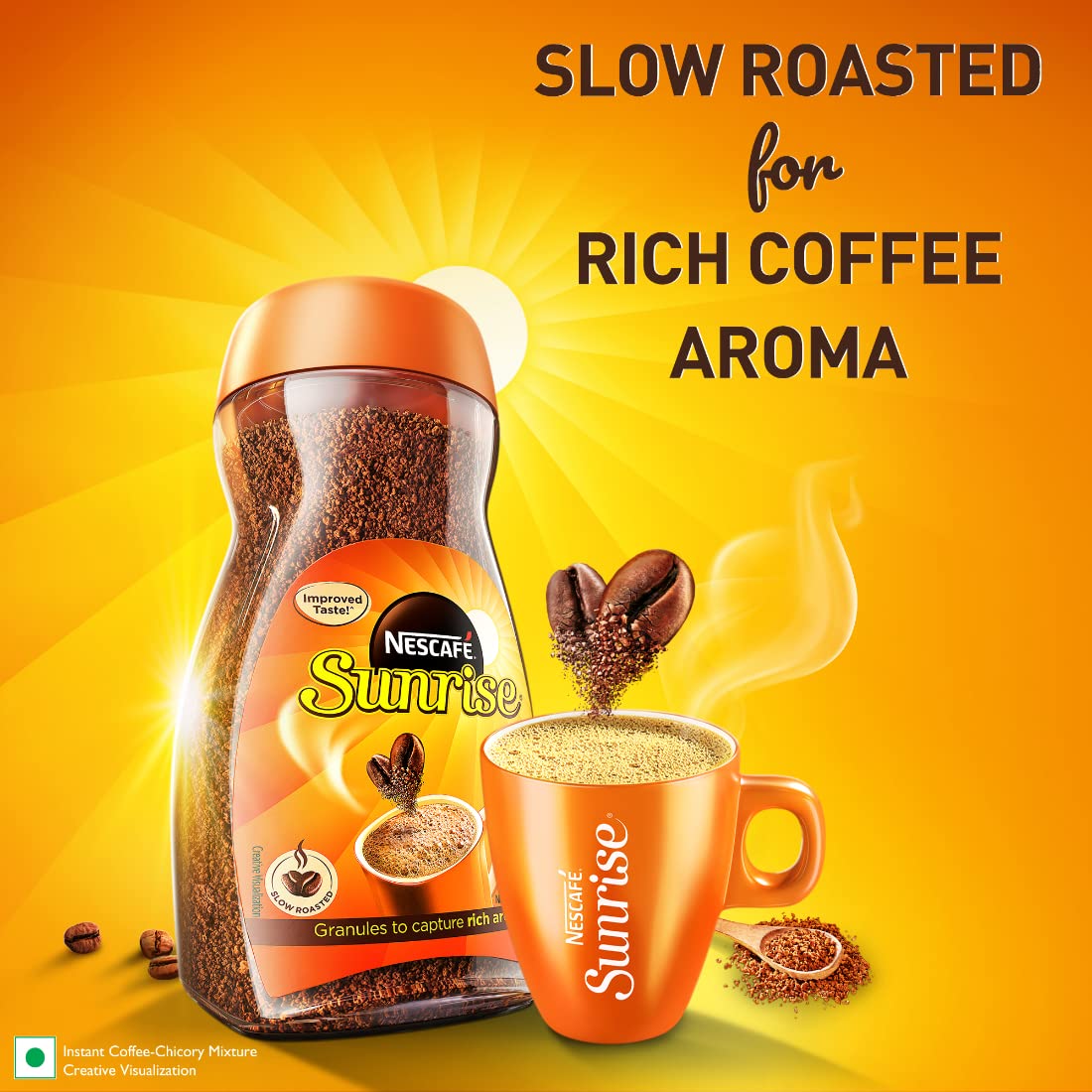 Nescafé Sunrise, Instant Coffee-Chicory Mix, 200g Pouch – view 5