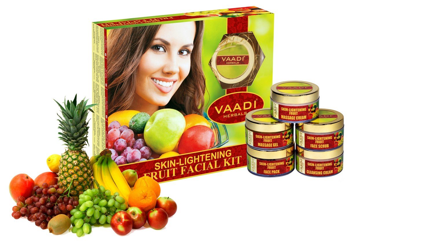 Vaadi Herbals Skin Lightening Fruit Facial Kit, 270g – view 2