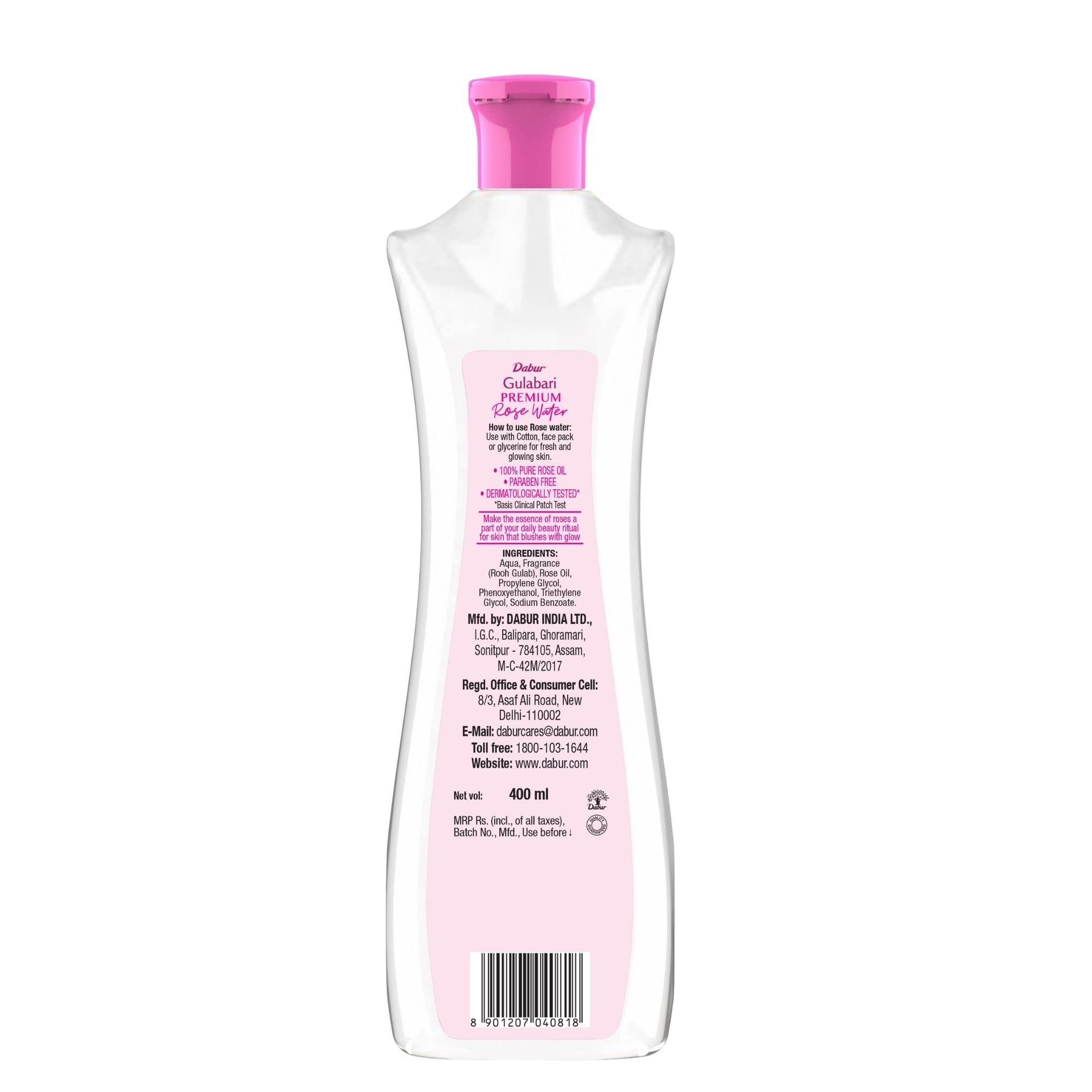 Dabur Gulabari Premium Rose Water/Face Toner - 400ml – view 6