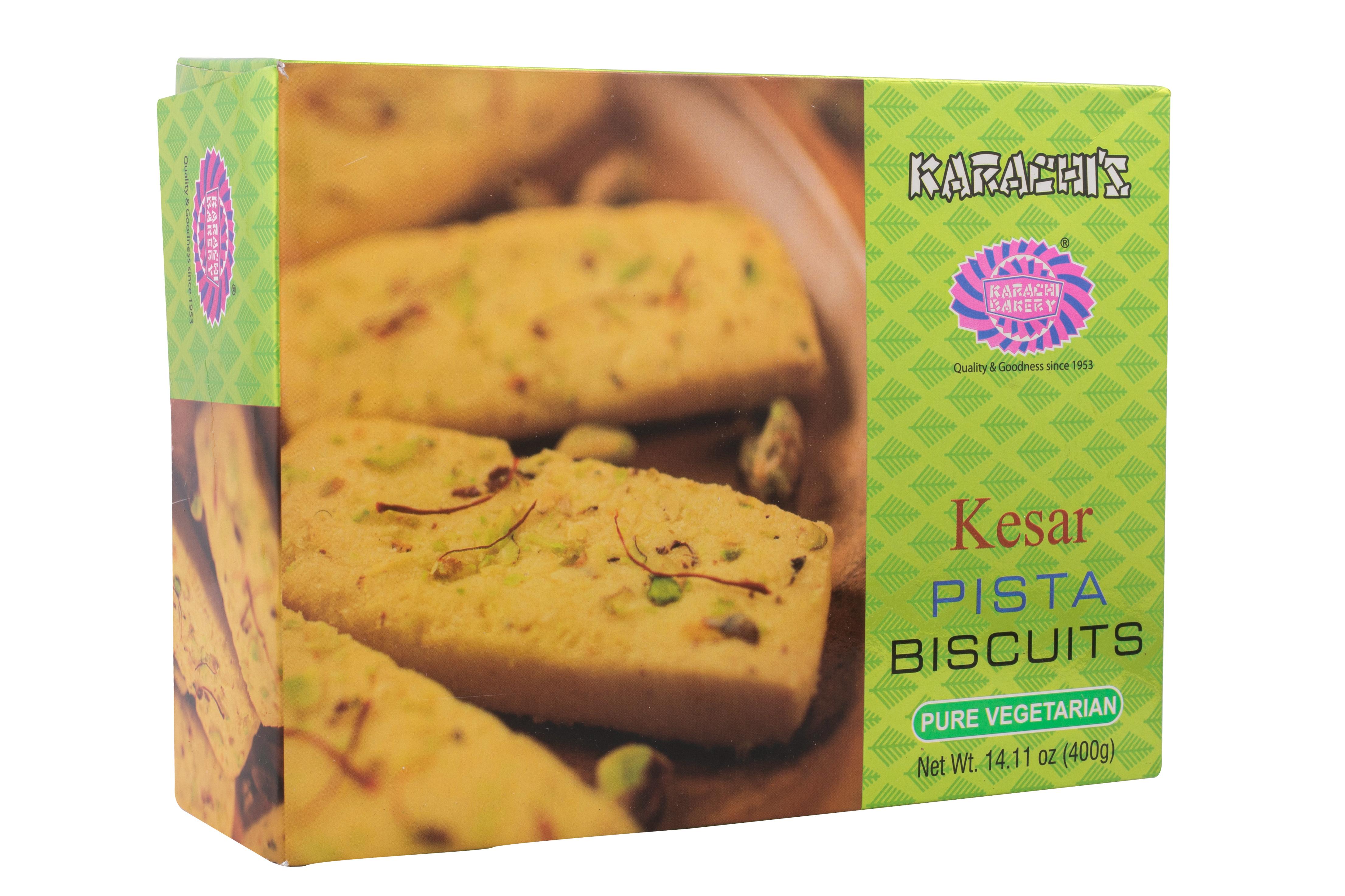 Karachi Bakery Premium Kesar Pista Biscuits 400 Grams ( Pack Of 2 ) – view 2