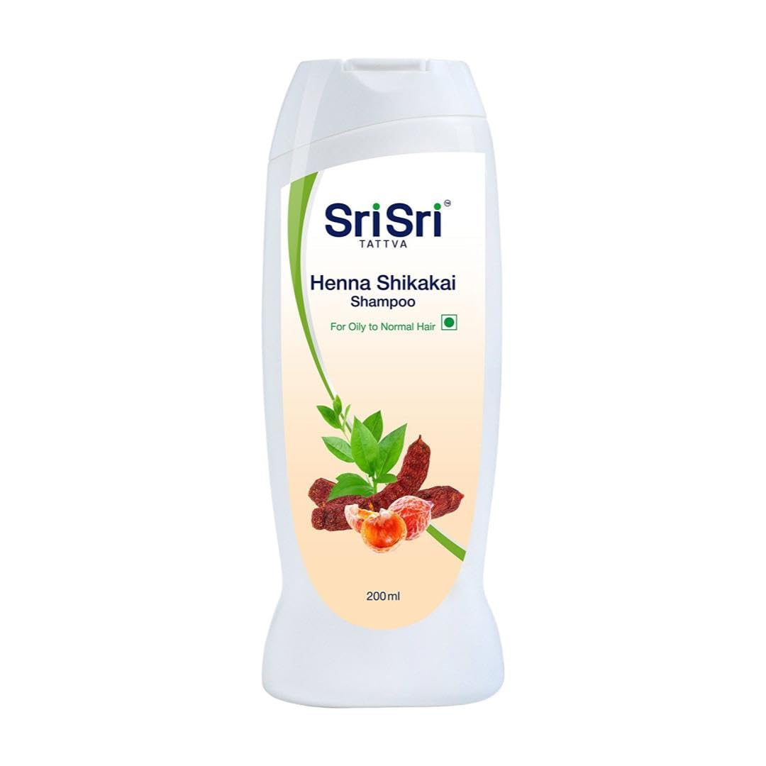 Sri Sri TATTVA shuddhta ka naam Tattva Henna Shikakai Shampoo, 200 ml -Pack of 3