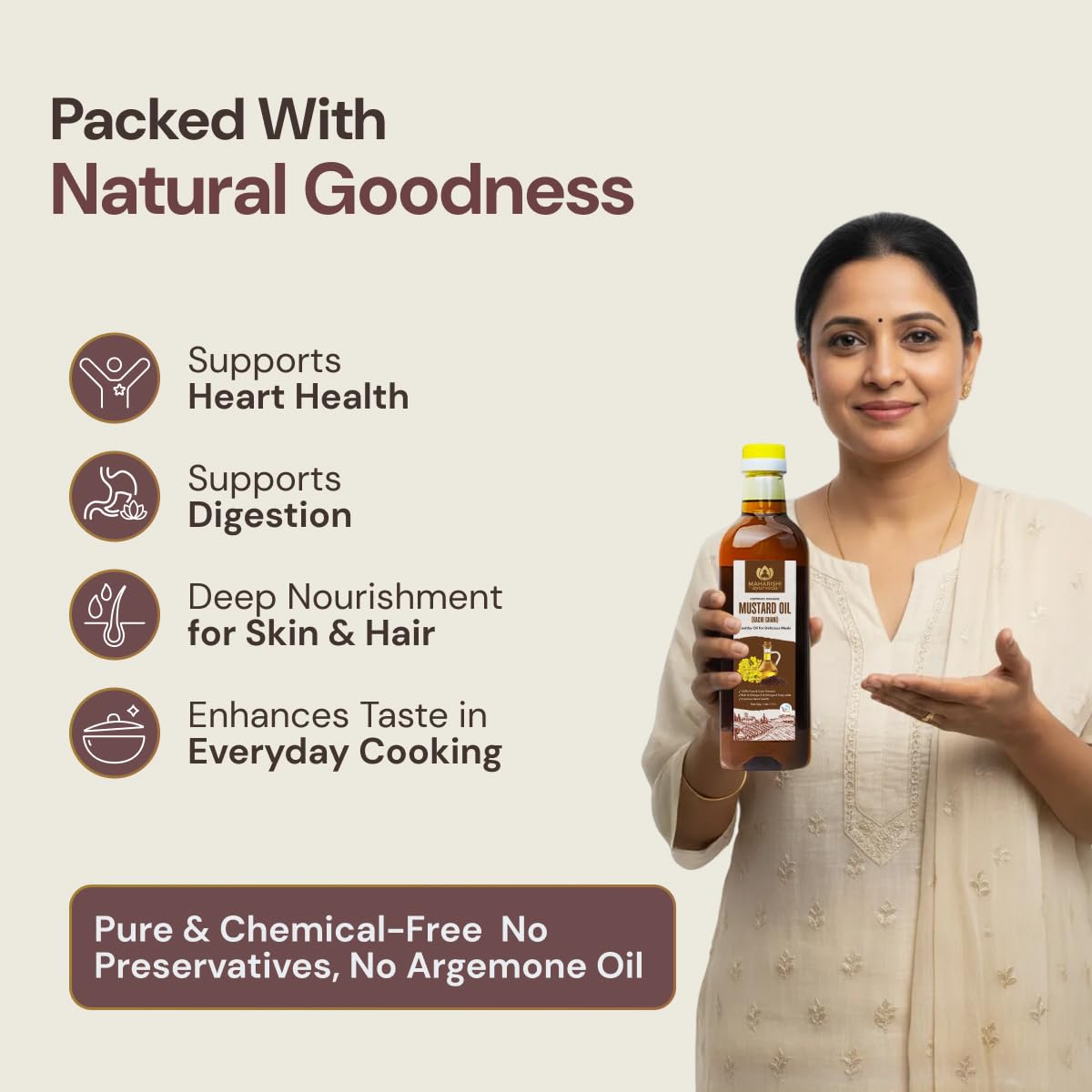 Maharishi Ayurveda Organic Certified Mustard Oil – view 4