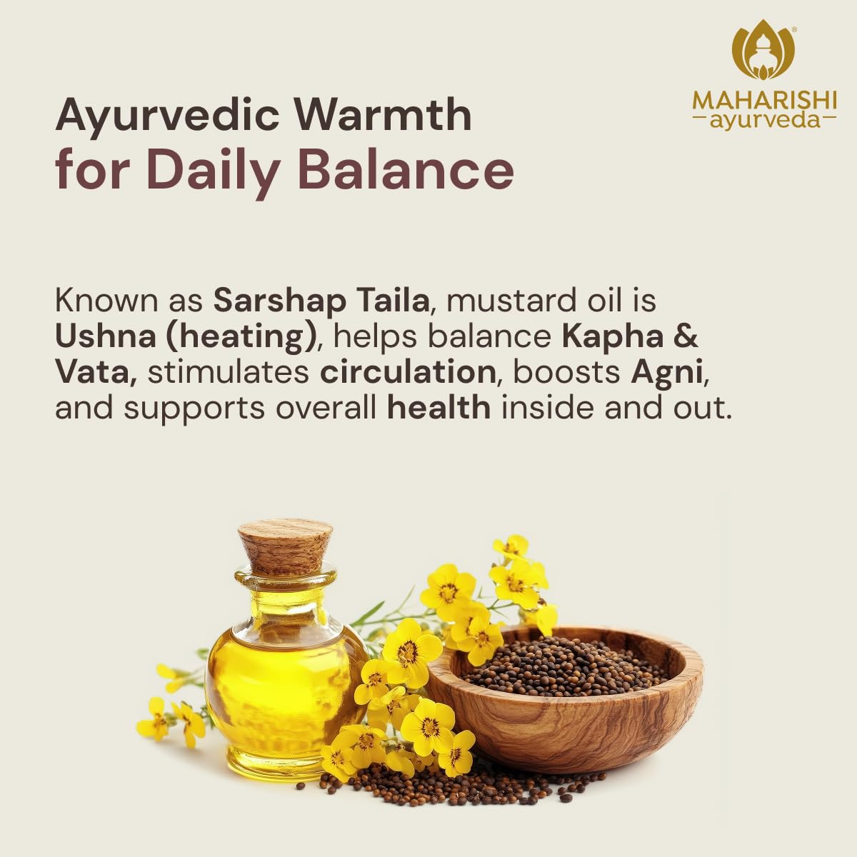 Maharishi Ayurveda Organic Certified Mustard Oil – view 6