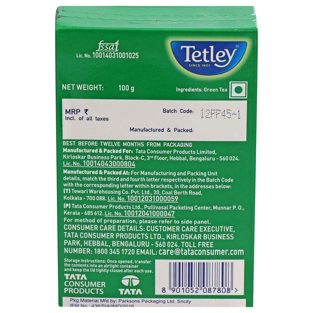 Tetley Green Tea 100 G (Carton) – view 2
