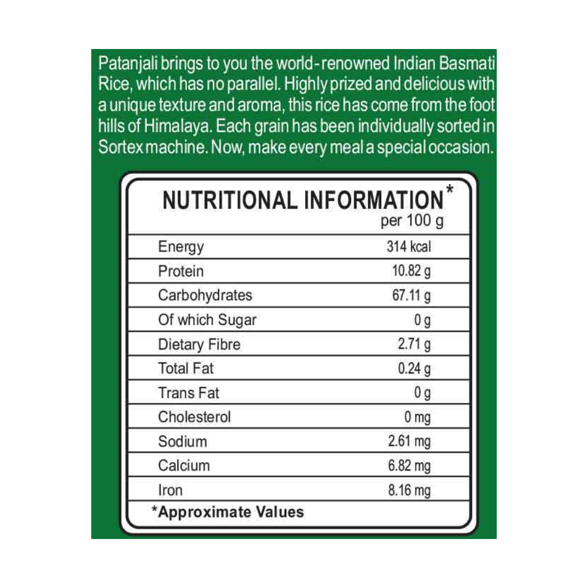 Patanjali Shakti Xxl Basmati Rice 1 kg – view 3