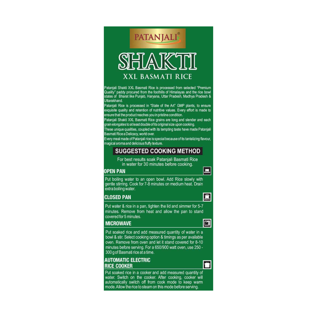 Patanjali Shakti Xxl Basmati Rice 1 kg – view 5