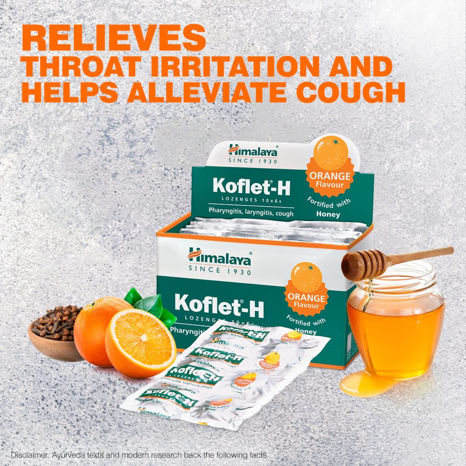 KOFLET H LOZENGES (ORANGE FLVR) 1x6's – view 2