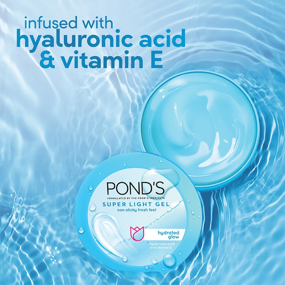 Pond's Super Light Gel Oil Free Moisturiser With Hyaluronic Acid + Vitamin E, 200 ML – view 4