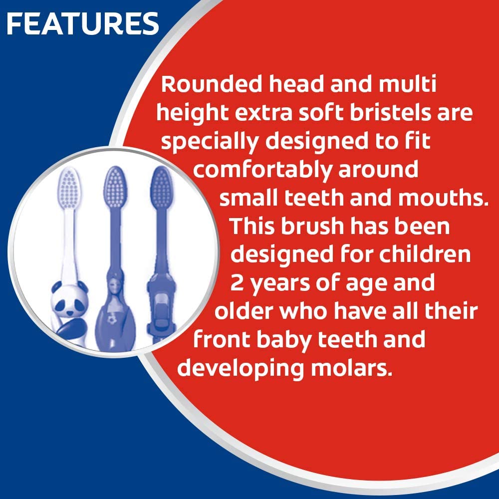 Colgate Kids Manual Toothbrush For 2+ Years, 3Pcs , With Extra Soft Bristles,Multicolour – view 3