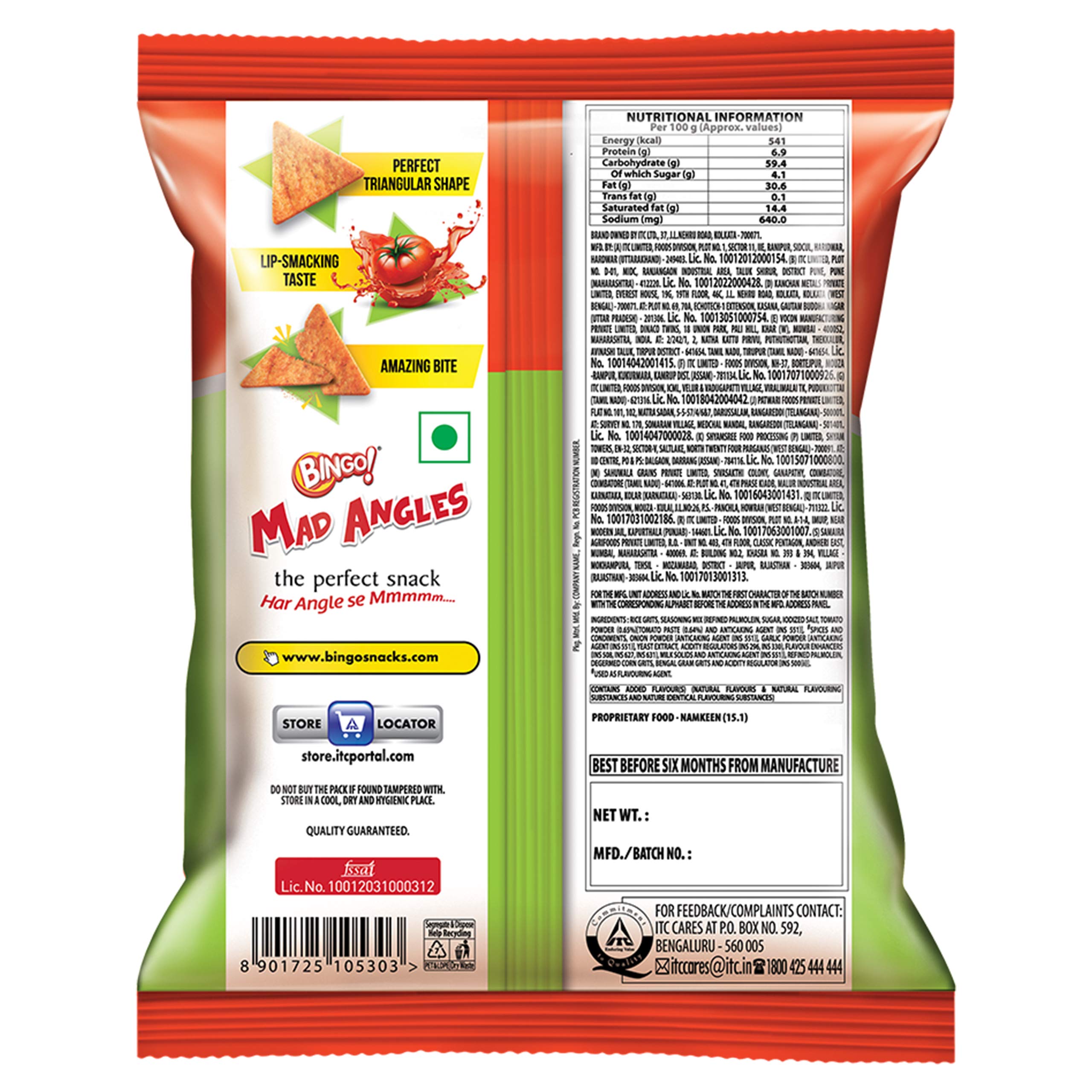 Bingo Mad Angles - Tomato Madness, 66g Pouch – view 2