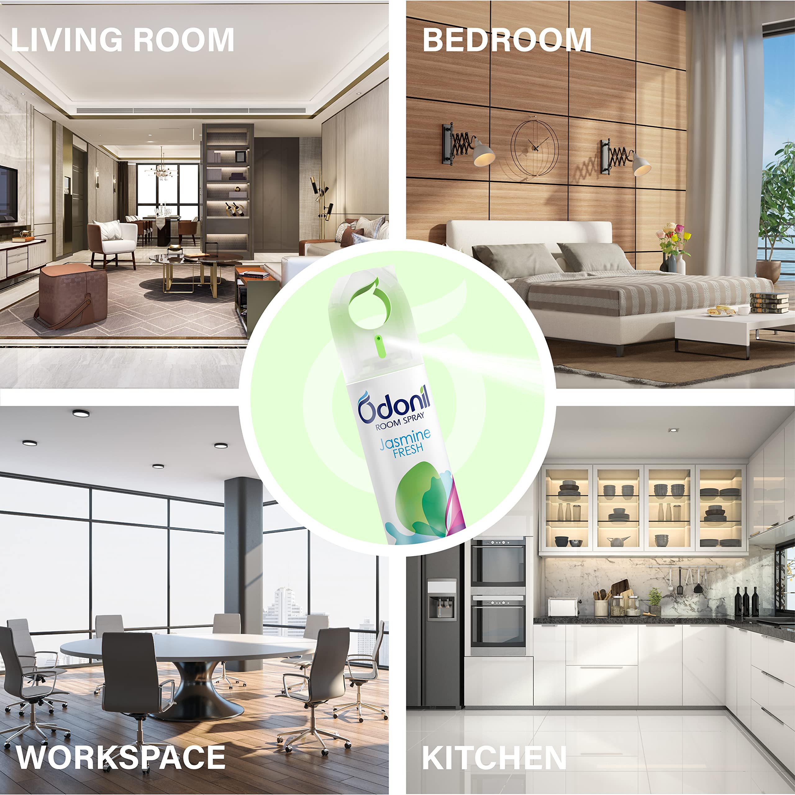 Odonil Room Air Freshner Spray, Jasmine Fresh - 220 ml – view 3