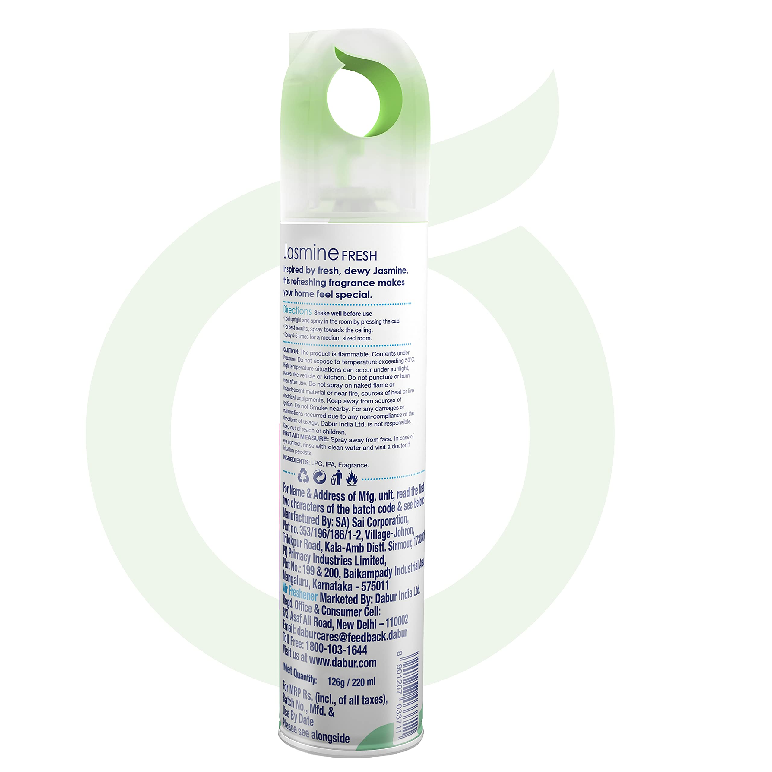 Odonil Room Air Freshner Spray, Jasmine Fresh - 220 ml – view 5
