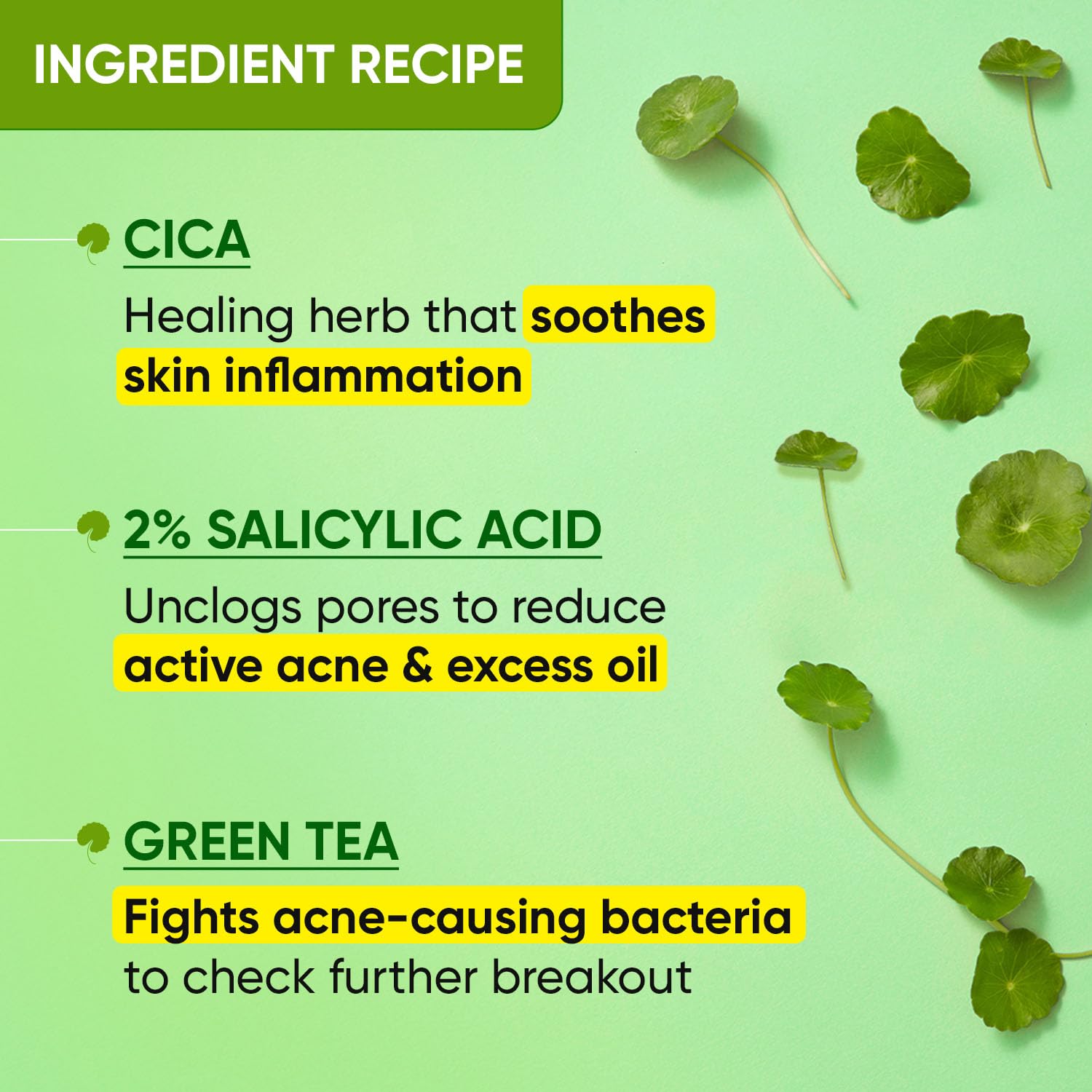 Dot & Key CICA Face Wash for Acne Prone Skin, 2% Salicylic Acid Face Wash with Green Tea – view 5
