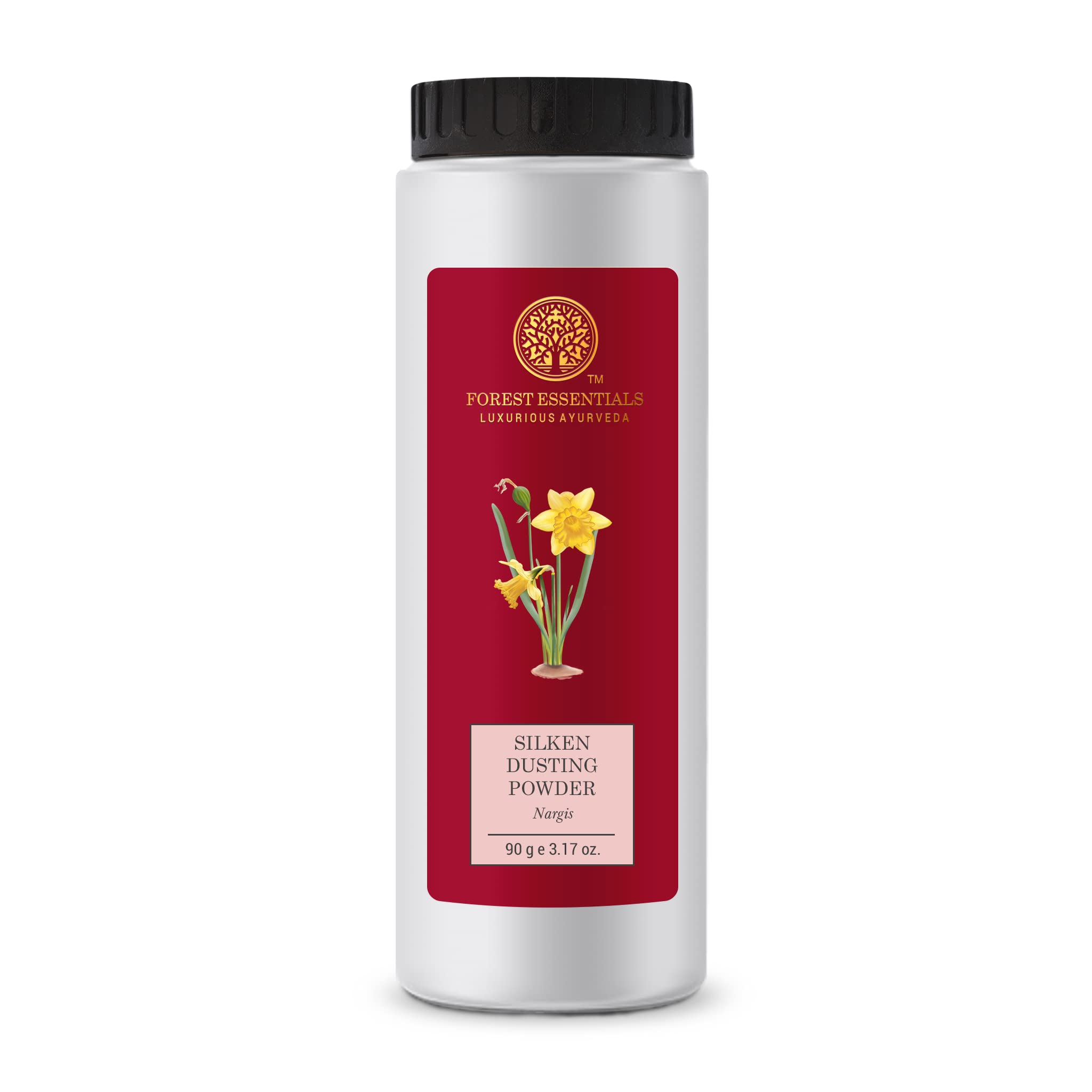 Forest Essentials Nargis silken dusting powder pack for body use