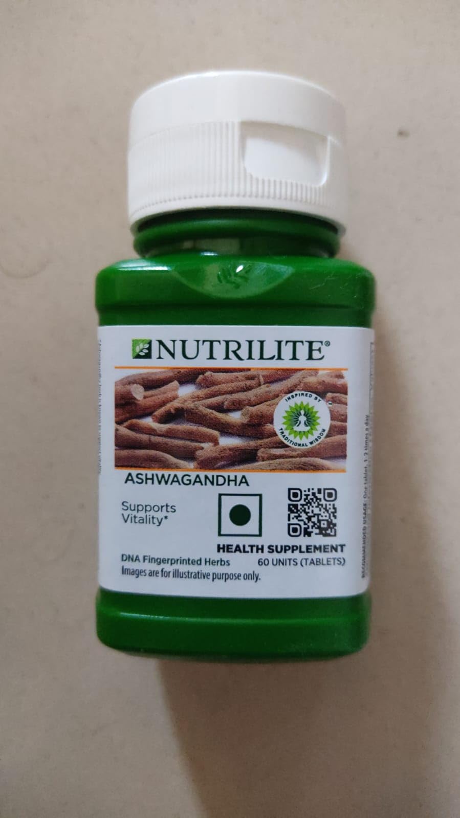 Amway Nutrilite Ashwagandha 60 tablets with assorted hair/head band