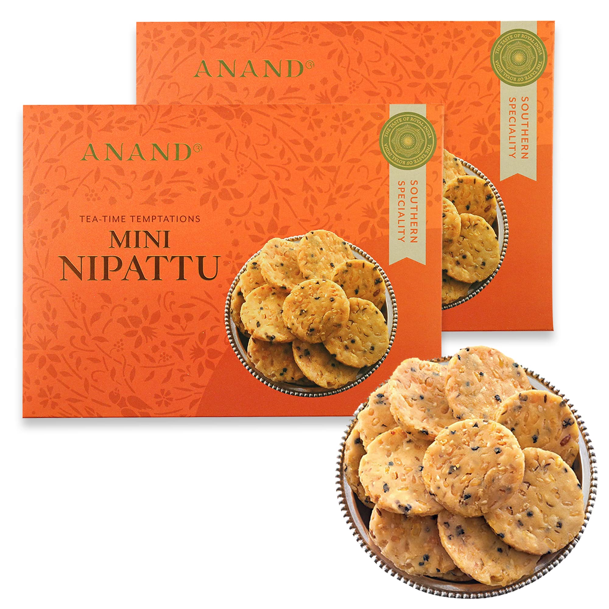 Pack of ANAND mini nippattu crunchy South Indian snack