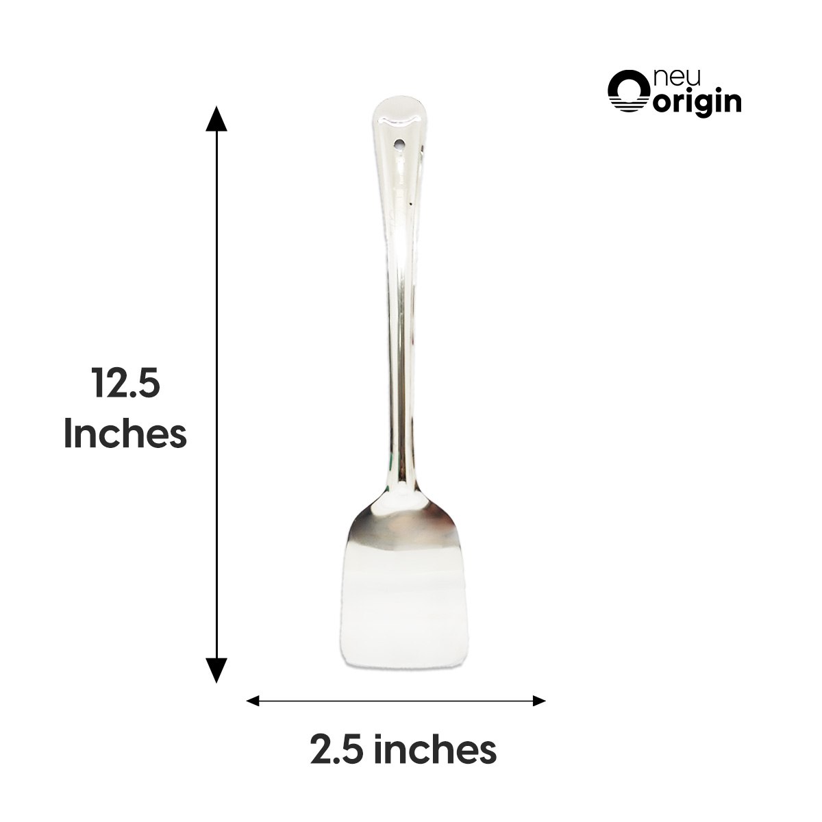 NeuOrigin Stainless Steel Spatula Turner, 12.5x2.5 inches - Precision Cooking for Pancakes, Grill, Fish & Eggs - Durable Kitchen Tool for Everyday Use – view 6
