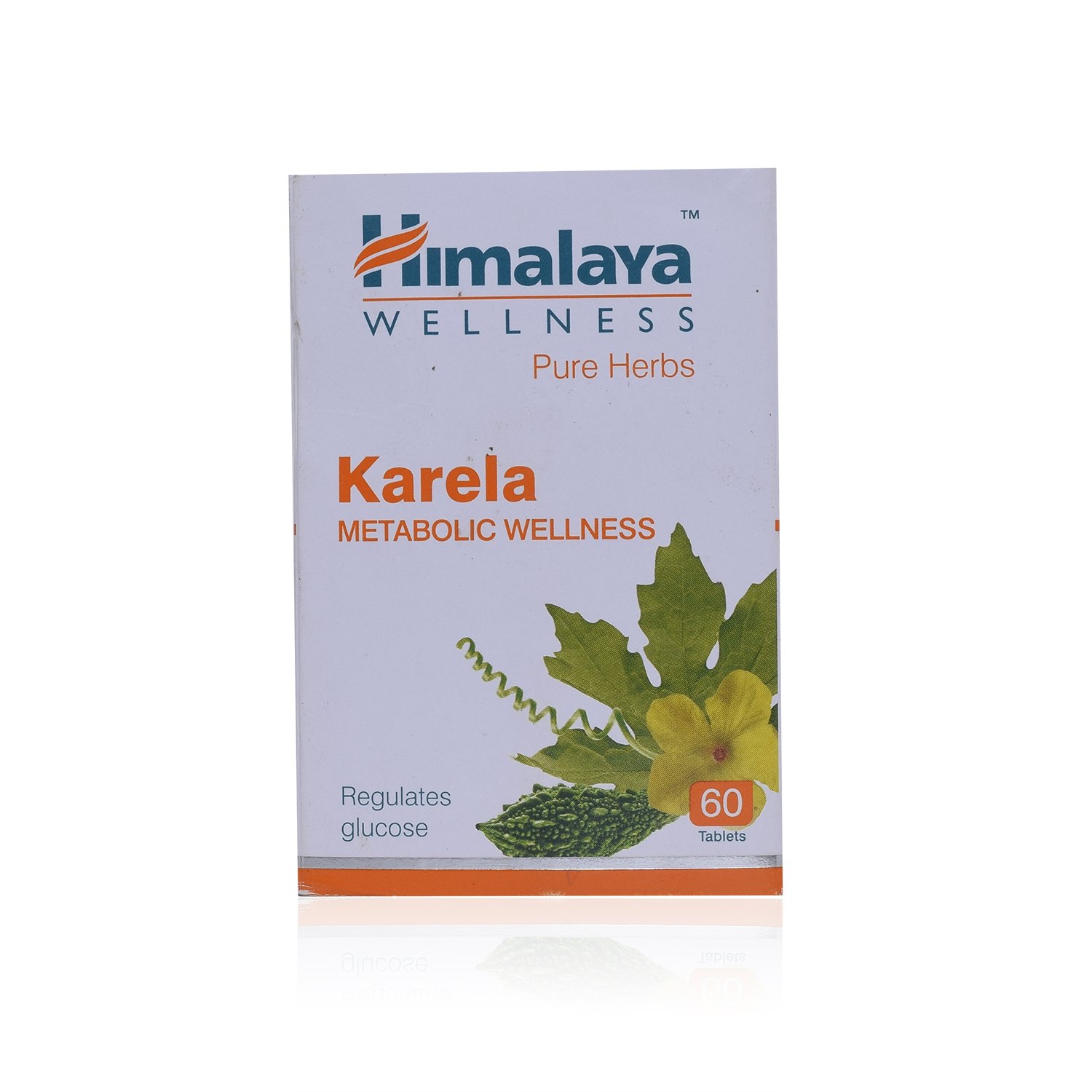 Himalaya Karela metabolic wellness tablet bottle, 60 count pack