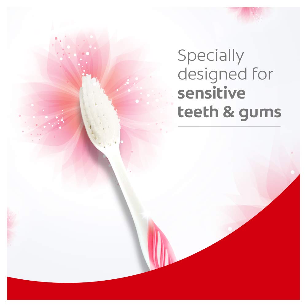Colgate Strong Teeth Cavity Protection Toothpaste, Colgate Toothpaste with Calcium Boost, 500gm Saver Pack, India's No.1 Toothpaste & Colgate Sensitive Soft Bristles Toothbrush - 4 Pcs – view 6