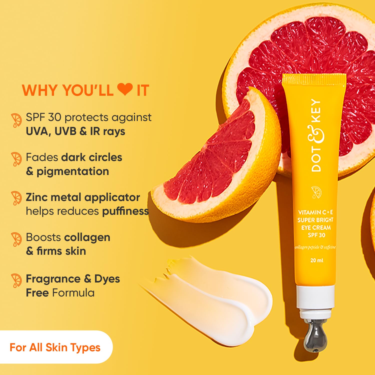 Dot & Key Vitamin C + E Super Bright Under Eye Cream – view 3
