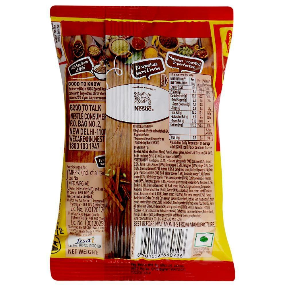 Maggi 2-Minute Special Masala Instant Noodles 70 G – view 2
